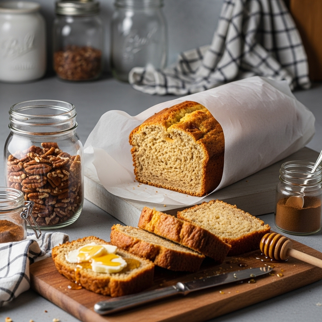 Southern Peach Bread break fast