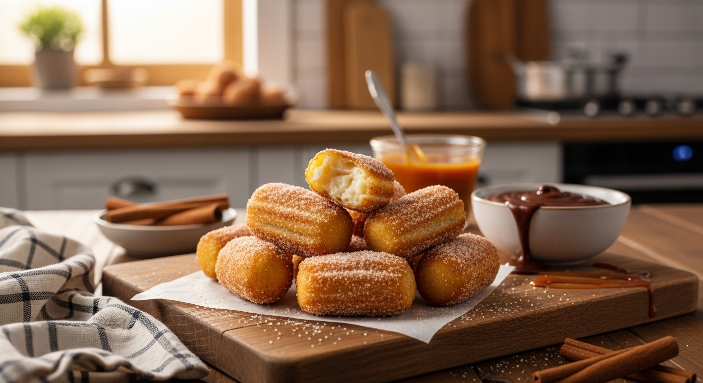 Sweet Air Fryer Churro Bites